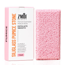 ZMOI Siliglass Pumice Stone Callus Remover for Feet Elbows Hands and Knees Spain Made - 2 in 1 Pedicure Exfoliator and Scrubber for Rough Ha