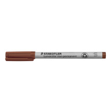 Rotuladores superfinos universales no permanentes STAEDTLER 311-7 Lumocolor - Marr   n (paquete de 10)