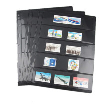 Stamp Pages for Stamp Album Binder  10 Sheet 20 Page 5 Rows Pages for Stamp Collectors  Professional Pack 5 Rows