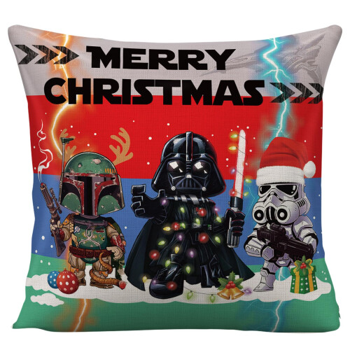 Capa de Almofada Temática Star Wars para Natal, Capa de Almofada Dar-t-h-Vader