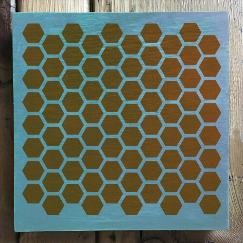 Stencil1 x 6-tommer Stencil-Sekskant 1