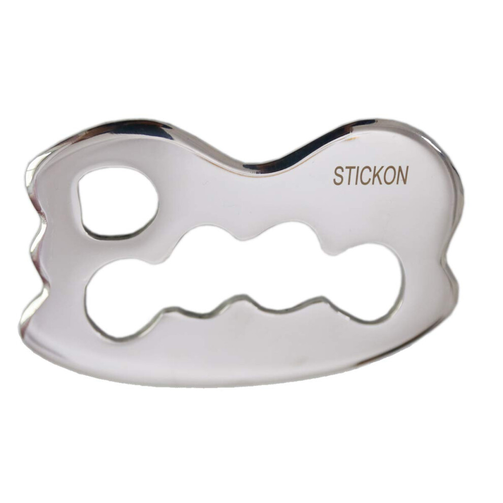 Stickon Strumento Di Massaggio In Acciaio Inox Gua Sha Raschiare Strumenti Iastm Grande Strumento Di Mobilitazione Dei Tessuti Molli (STICKON-01)-image
