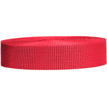 Strapworks Lätt Polypropenband - Polyrem för Utomhus DIY Reparation, Husdjurskragar, Hantverk - 1 Tum x 50 Yards - Röd
