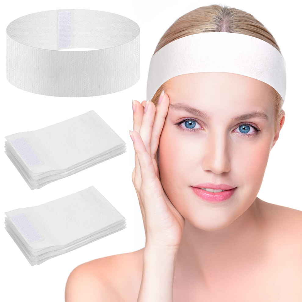 Sublaga Unisex Not,Specified 40 Pack Spa Headband For Women Disposable Skincare Headbands For Facials Esthetician Supplies Esthetician Headbands Stretch Headbands For Wome
