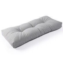 SUNROX LokGrip Antislip getuft traagschuim bankkussen FadeShield Waterbestendig Duurzaam dikker buiten/binnen zitbankkussens 30x14x4 inch Heather Gre