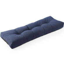 SUNROX LokGrip Non Slip Tufted Memory Foam Bench Cushion FadeShield Water Resistant Durable Thicken Outdoor/Indoor Bench Seat Pads 54x16x4 inch Heat