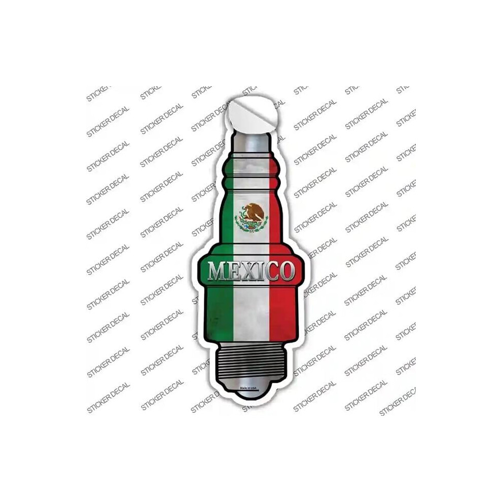 Smart Blonde J-019S-S Mexico Novelty Spark Plug Sticker Decal - Small 792636444784