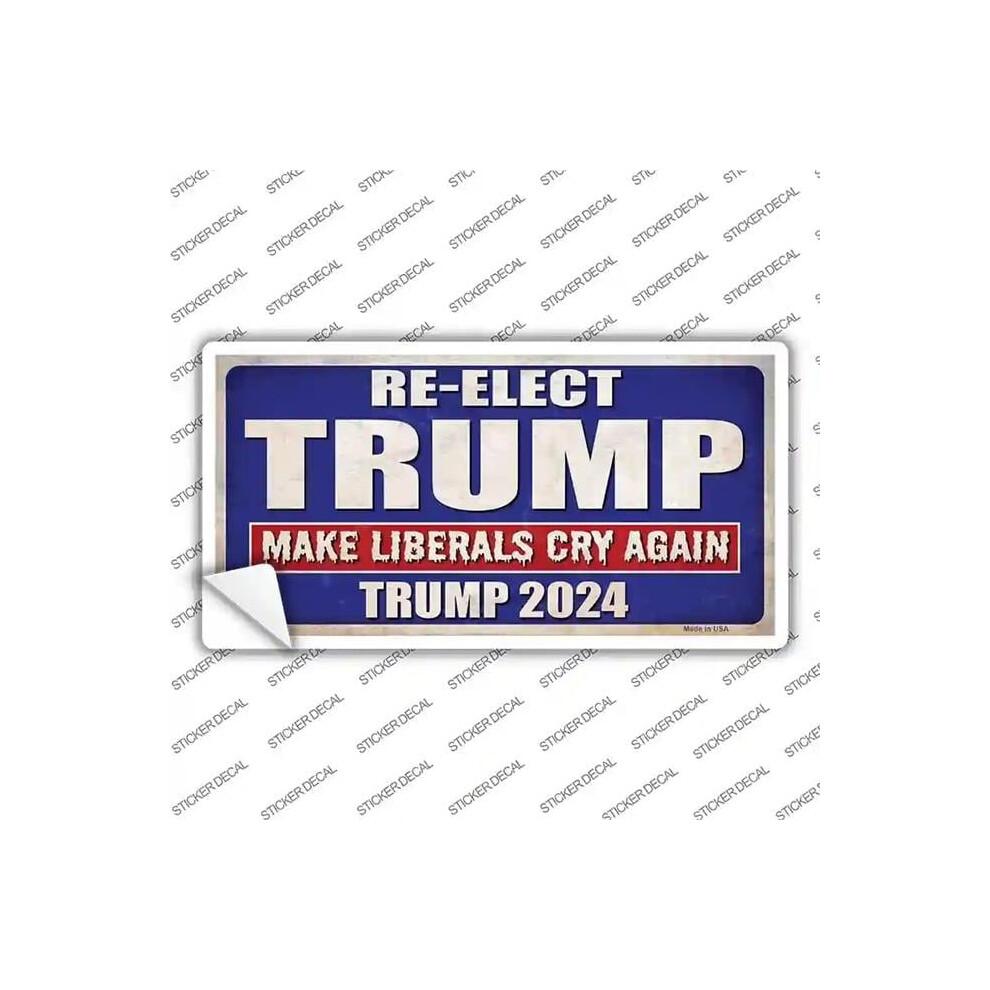 Smart Blonde Lp-12522S-S Re-Elect Trump Novelty Sticker Decal - Small 792636449512