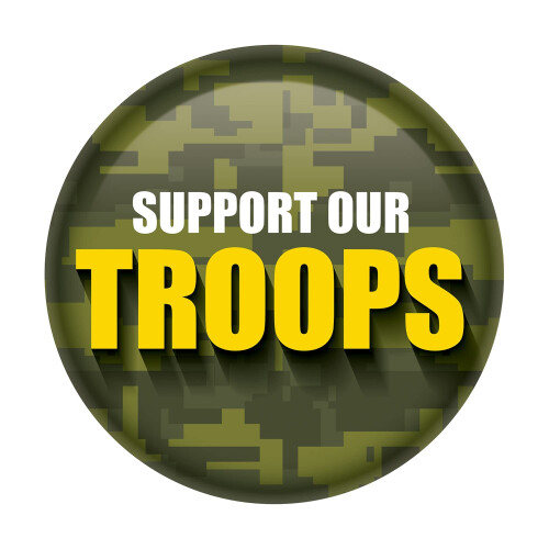 Support Our Troops Button