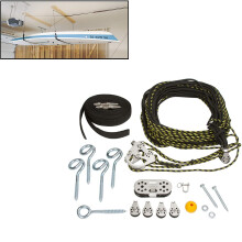Sollevatore a soffitto Suspenz | Sistema di carrucole per garage | Contenitore per kayak, canoa e SUP | Diverse dimensioni