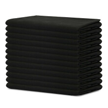 Tovaglioli di stoffa nera ago dolce 20 x 20 pacchetto di pranzo da 12 100% in peso di oversize pesante per casa per casa/matrimonio/festa/cocktail to