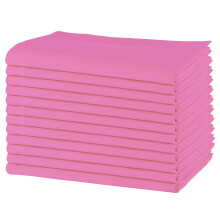 Tovaglioli di stoffa rosa con ago dolce 20 x 20 pacchetto di pranzo da 12 100% di cotone a peso pesante di oversize per la casa/matrimonio/festa/cock