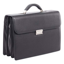 Borsa portadocumenti Milestone Swiss Mobility 49545801SM per laptop da 15,6 pollici, 5 pollici x 5 pollici x 12 pollici, nera