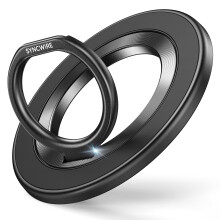 SYNCWIRE Upgraded Magnetic Phone Ring Holder for MagSafe Magnetic Cell Phone Grip Stand Finger Ring Kickstand Two-Sided Magnetic Compatible with iPho