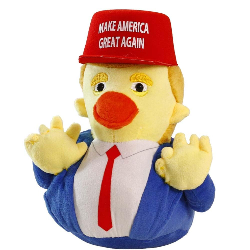TAOHUAJIANG Trump-ankkapehmolelu punaisella hatulla Donald Trump -tuotteita Ankkapehmolelu Donald Trump -nukke Donald Trump -ankka pehmolelu Donald Tr