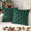 Capa de Almofada de Árvore de Natal Set de 2 18x18 polegadas, 3D Formato de Árvore de Natal em Pelúcia 1