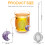 Infusor de Chá com Cristal Amethyst Árvore da Vida e Pendente Lua Crescente 2