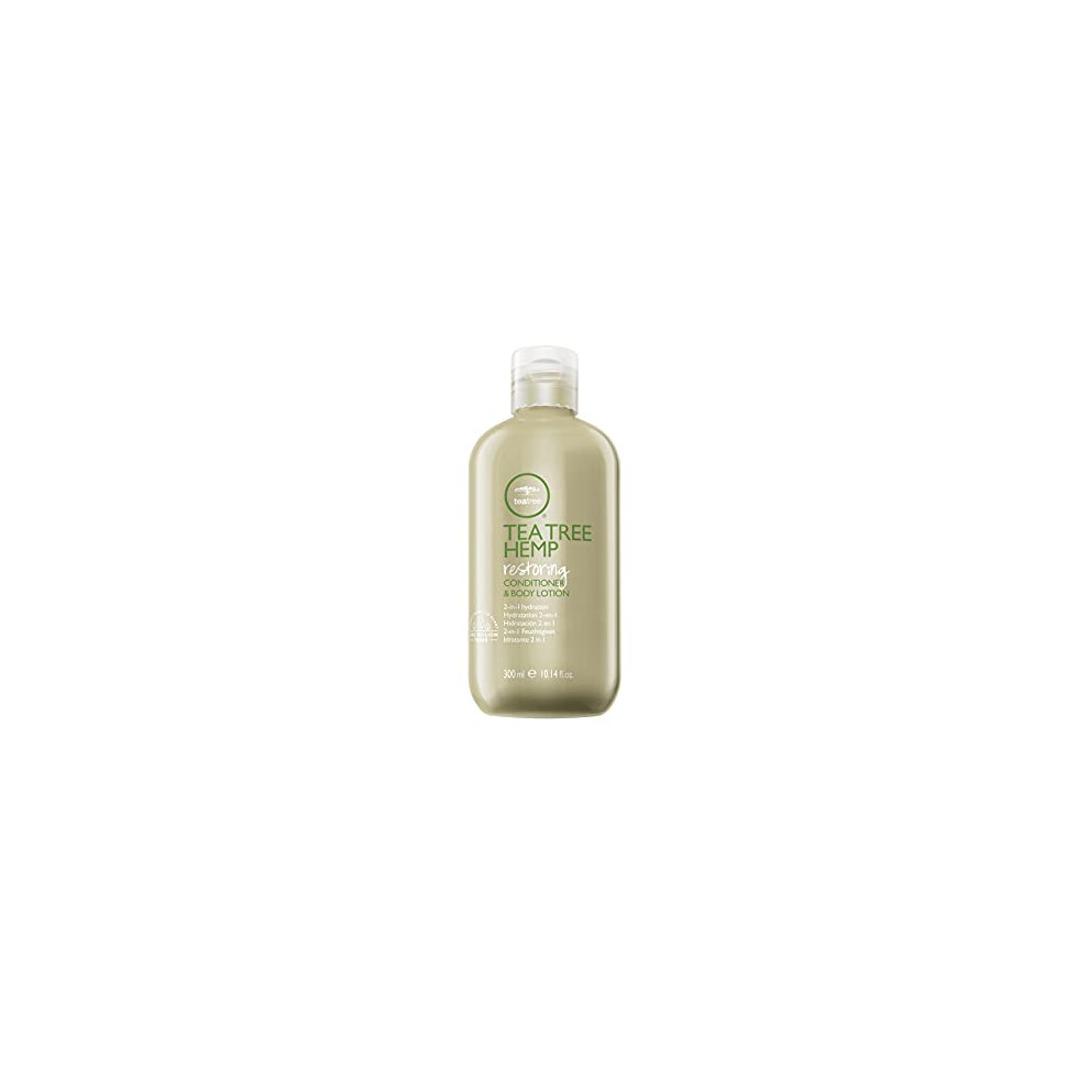 Tea Tree Hemp Restoring conditioner & Body Lotion  2-in-1 Hydration  For All Hair Types  1014 fl oz