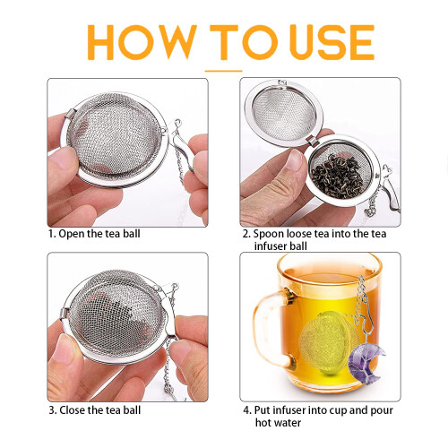 Infusor de Chá com Cristal Amethyst Árvore da Vida e Pendente Lua Crescente 2