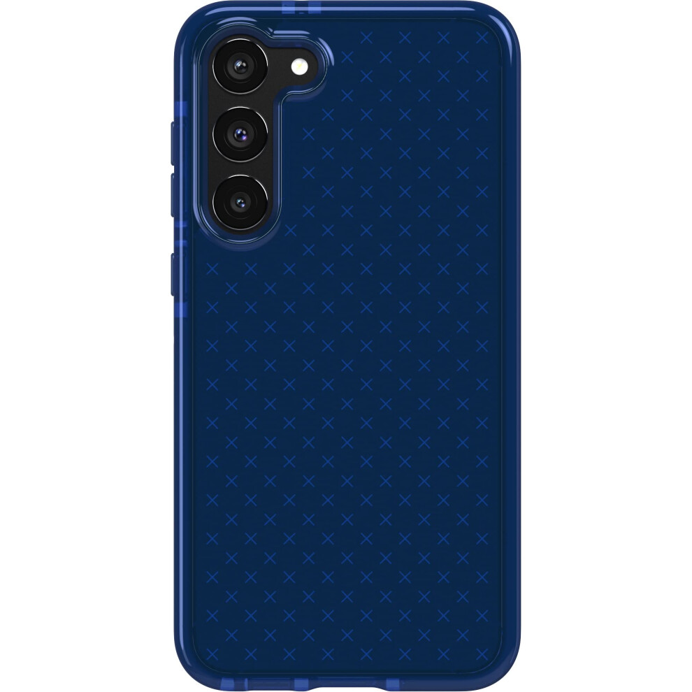 Tech21 Evo Check - Custodia Per Samsung Galaxy S23 Plus, Protezione Da Cadute Da 4,9 M, Antiurto, Resistente Agli Urti E Ai Graffi, Colore: Blu Notte-image