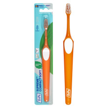 TEPE Supreme Compact Toothbrush Soft Bristle Toothbrush Tapered Brush Head for Sensitive Teeth and Gum Care Adult 1 Pack