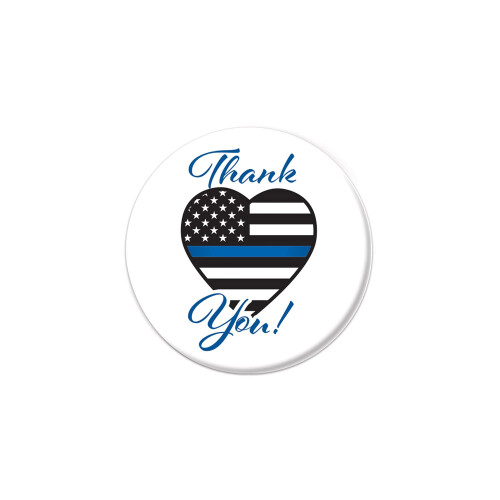 Thank You! Law Enforcement Button
