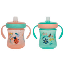 Die ersten Jahre Schnabeltasse mit weichem Ausguss Trainerbecher fr Kleinkinder ab 6 Monaten mit Griffen und auslaufsicherem Deckel 200 ml