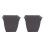 The HC Companies Vaso Quadrado Eclipse 10 Polegadas com Prato - Vaso para Plantas Interior Exterior, Cinza Quente (Pacote de 2) 1