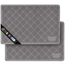 Tappetino per lettiera per gatti Gorilla Grip originale, resistente all'acqua, confezione da 2, 35x23 cm, facile da pulire, con supporto testuriz
