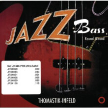 THOMASTIK-INFELD BASS GUITARD STRINGS: Jazz Round Ran 5-String Long Scale; Czyste rundy niklu g d a e b zestaw