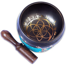Set di campane tibetane tibetane - facili da suonare per principianti - autentico regalo di meditazione mindfulness, suono olistico, guarigione d