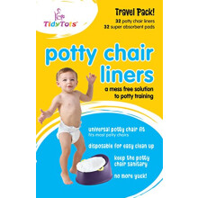 TidyTots Kertakyttiset vuoraukset ja pehmusteet Yhteensopiva OXO 2-in-1 Go Pottatuolin kanssa pottaharjoitteluun taaperoille | Yhdistelmmatkapaket