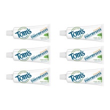 Tom 's of Maine Travel Size Anticavity Fresh Mint Toothpaste 3 oz. 6-Pack (Packaging May Vary)