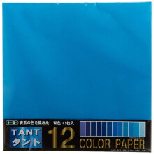 Toyo 068302 Origami Tanto -v   ripaperi, 13,8 tuumaa (35 cm), sininen neli   , 12 kpl pakkaus