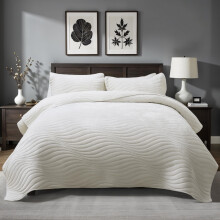 Travan Luxury Velvet Quilt Set King Size Ultra Soft Velvet Bedding Sets Lightweight Quilted King Quilt Bedding Set Oversized Bedspread Coverle