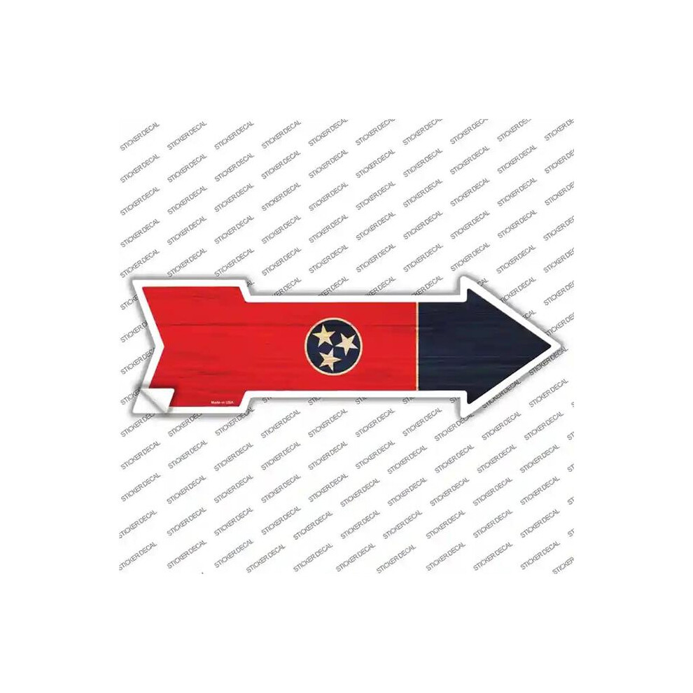 Smart Blonde A-563S-S Tennessee State Flag Novelty Arrow Sticker Decal - Small 792636431333