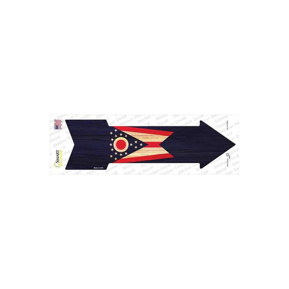 Smart Blonde A-556S-M Ohio State Flag Novelty Arrow Sticker Decal - Medium 792636431692