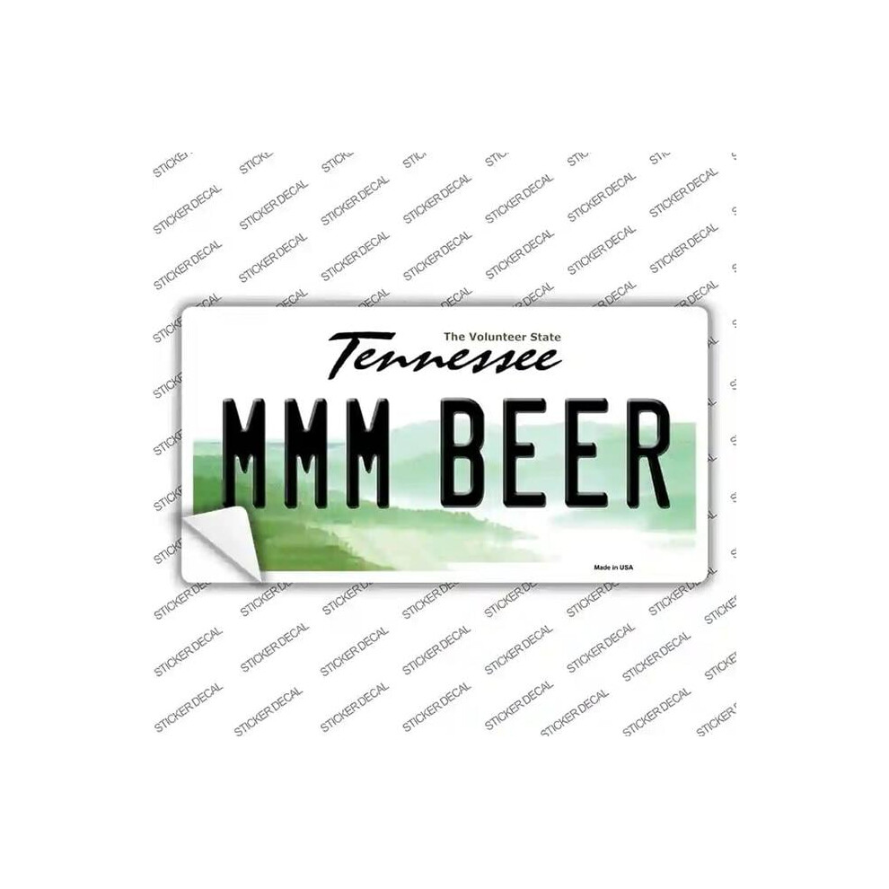 Smart Blonde Lp-6456S-S Mmm Beer Tennessee Novelty Sticker Decal - Small 792636422775