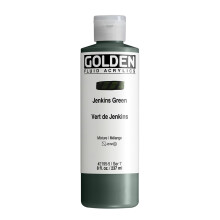 Flssige Acrylfarben von GOLDEN Jenkins Green 8 fl. Unze. oz. Flasche professionelle Acrylfarbe halbtransparent