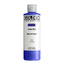 Flssige Acrylfarben von GOLDEN Cobalt Blue 8 fl. Unze. oz. Flasche professionelle Acrylfarbe halbtransparent