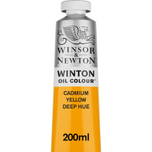 Winsor & Newton Winton Oil Color  200ml (6.75-oz) Tube  Cadmium Yellow Deep Hue