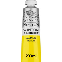 Winsor & Newton Winton Cor Oleoso, 200ml (6.75-oz) Tubo, Limão Cadmium