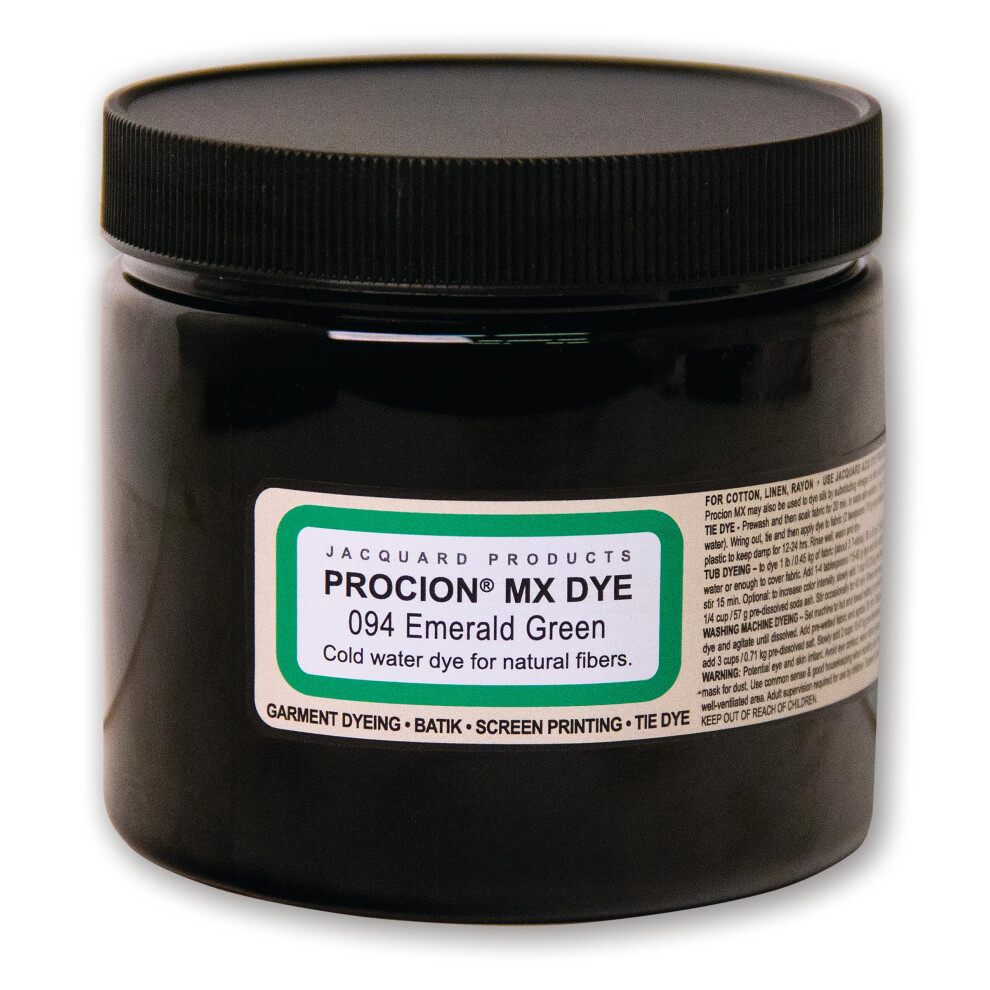 Poudre De Teinture Jacquard Procion Mx Tie Dye - Vert Meraude - 227 G - Teinture R Active Pour Fibres L'eau Froide, Fabriqu E Aux Tats-Unis-image