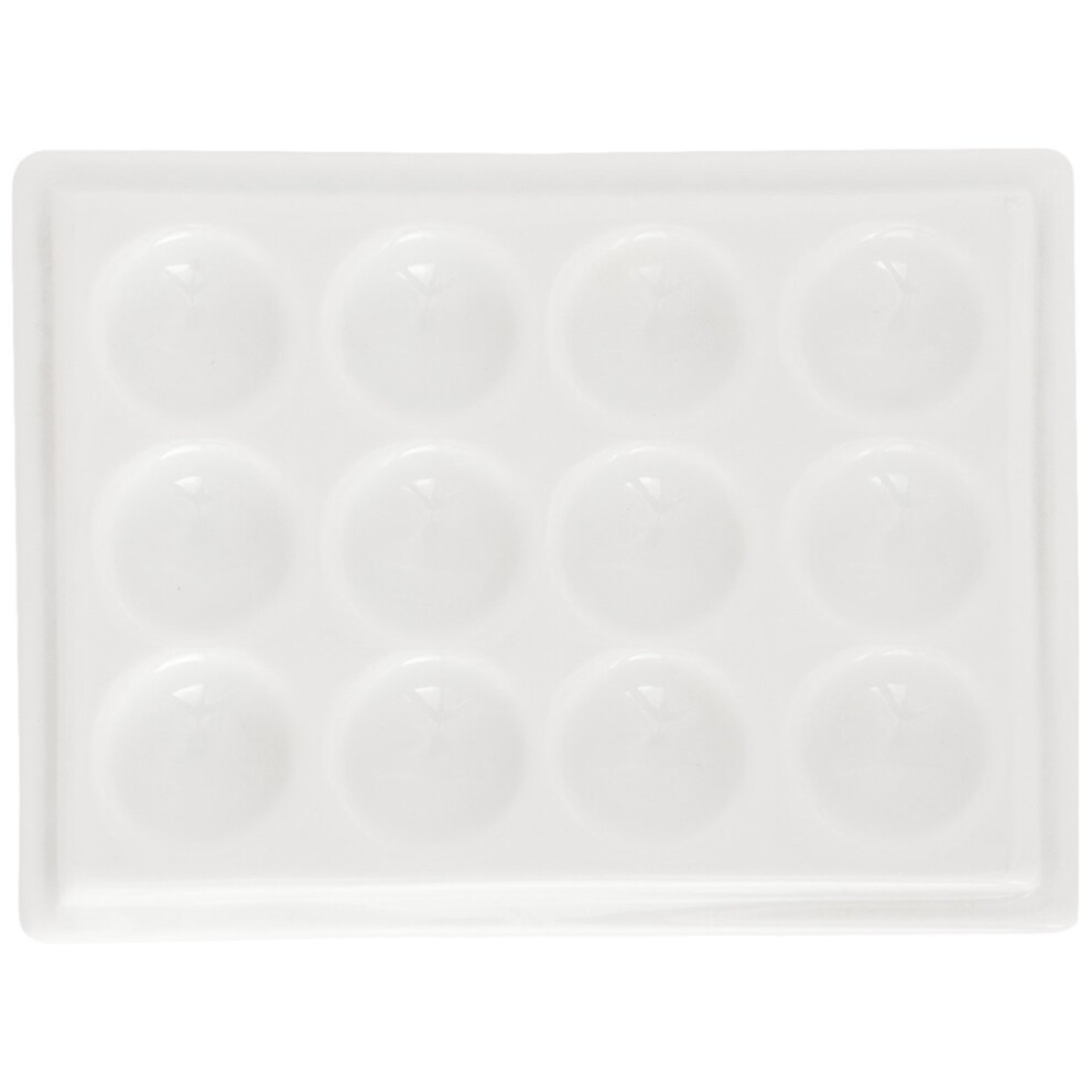 Jack Richeson Porseleinen Palet 12 Well Medium Tray-image