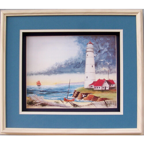 Farol na Baía - Kit de Artesanato Paper Tole 3D tamanho 8x10 polegadas K96030 2