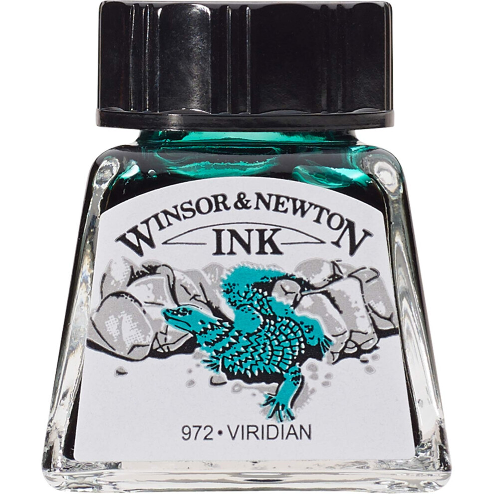 Winsor & Newton Inchiostro Colorato Da Disegno 14 Ml - Verde Veronese-image