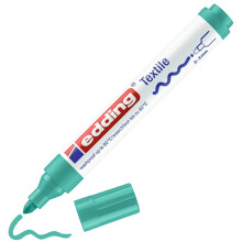 edding 4500 textile marker - pale green - 1 pen - round nib 2-3 mm - permanent fabric markers for drawing on textiles wash-resistant up to 60 C - ma