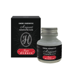 Encre pigment   e Herbin - Flacon de 30 ml - Argent