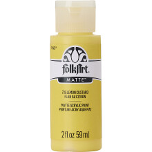 Tinta Acrílica FolkArt em Cores Sortidas (2 oz), 735, Creme de Limão