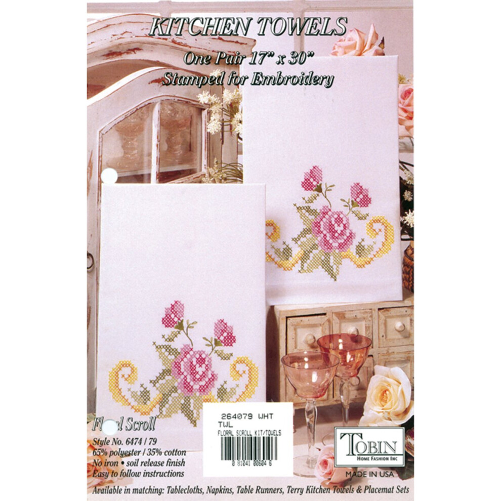 Tobin Floral Scroll Towels  Small-image-OPC-PGBZFVF-NEW